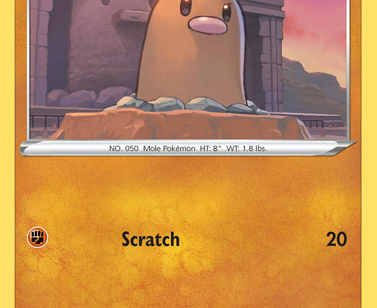 Diglett Pokemon Kaart