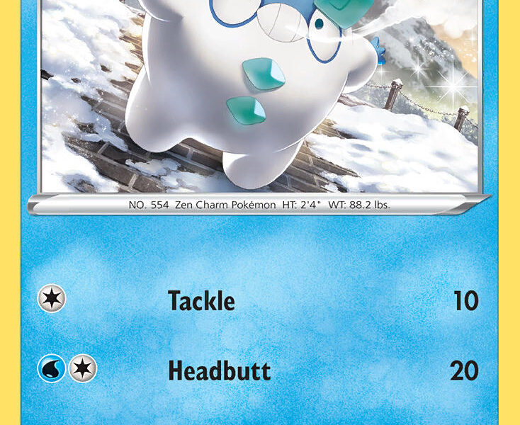 Galarian Darumaka Pokemon Kaart