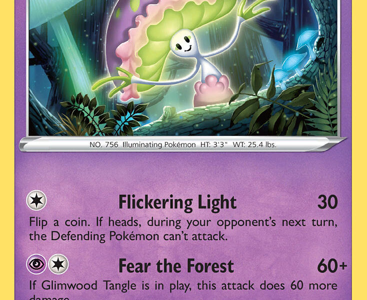 Shiinotic Pokemon Kaart