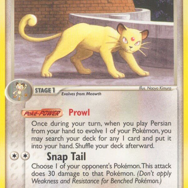 Persian Pokemon Kaart