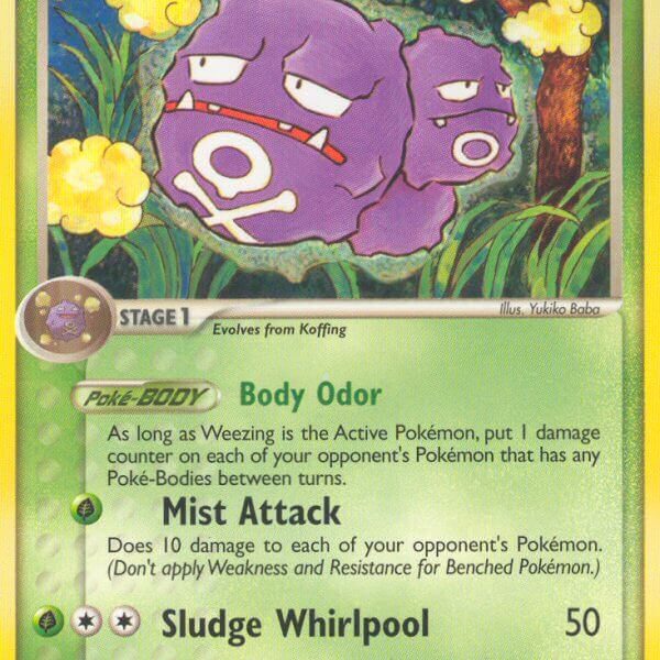 Weezing Pokemon Kaart
