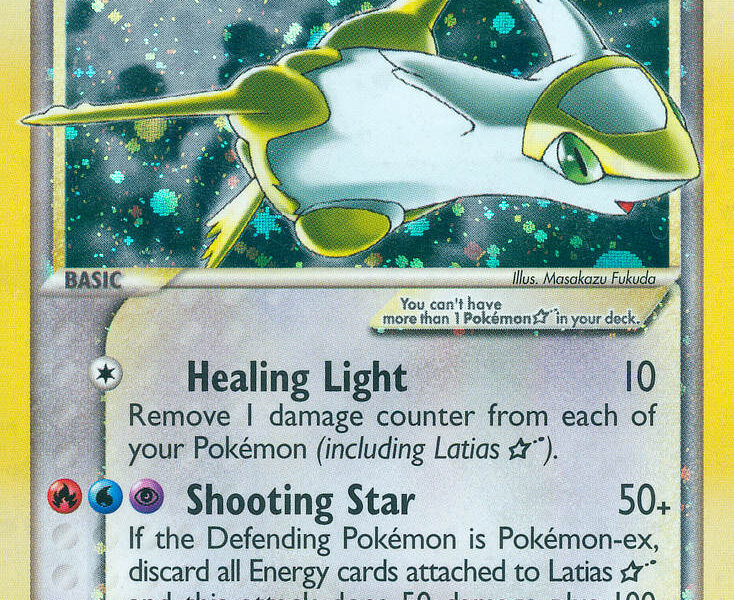 Latias Star Pokemon Kaart