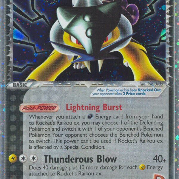 Rocket’s Raikou ex Pokemon Kaart