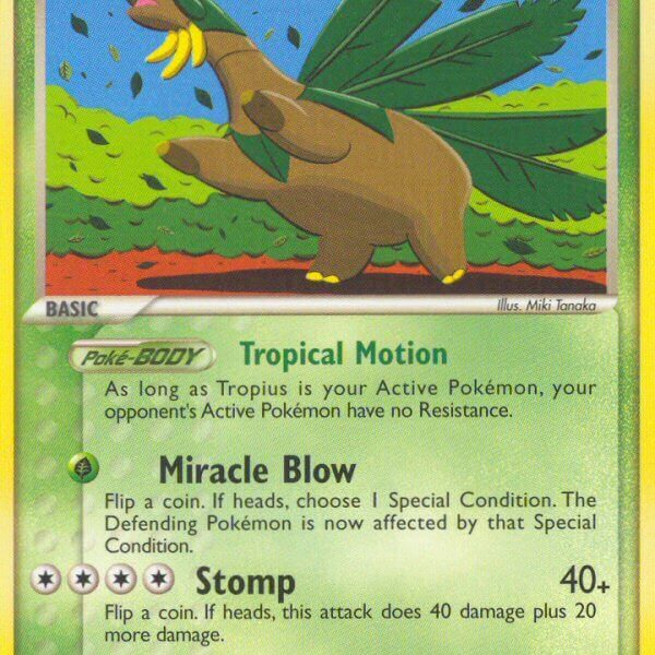Tropius Pokemon Kaart
