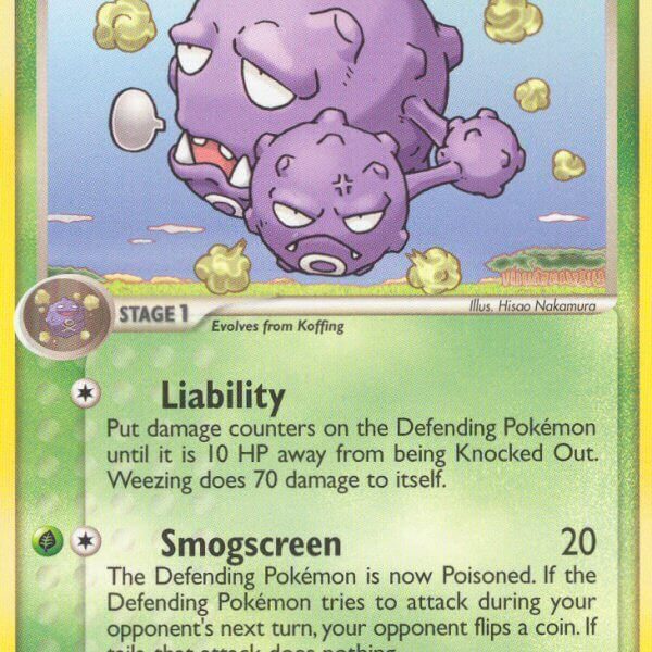 Weezing Pokemon Kaart