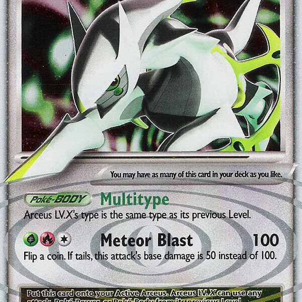 Arceus LV.X Pokemon Kaart