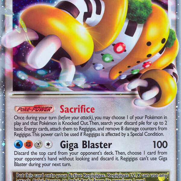 Regigigas LV.X Pokemon Kaart