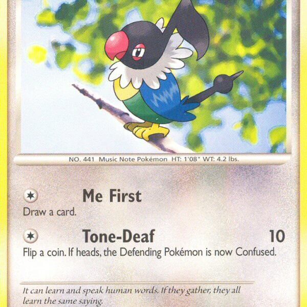 Chatot Pokemon Kaart