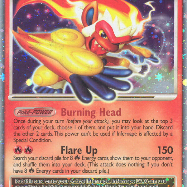 Infernape LV.X Pokemon Kaart
