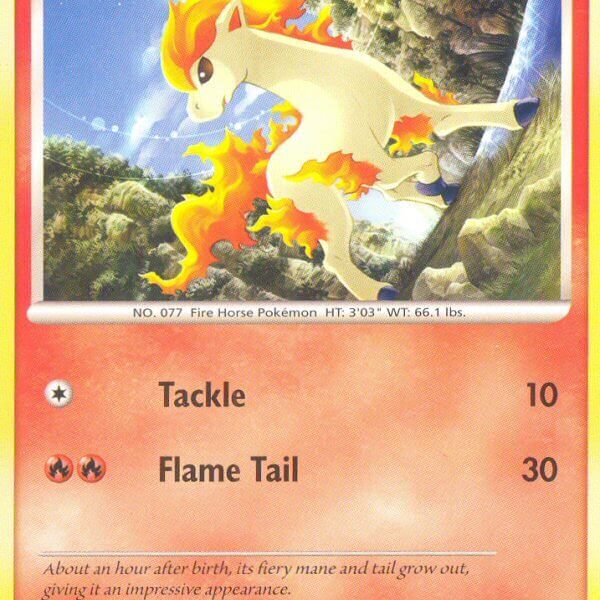 Ponyta Pokemon Kaart