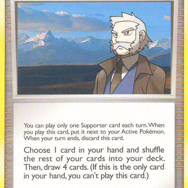 Professor Rowan Pokemon Kaart