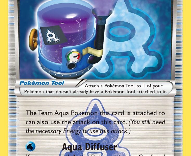 Aqua Diffuser Pokemon Kaart