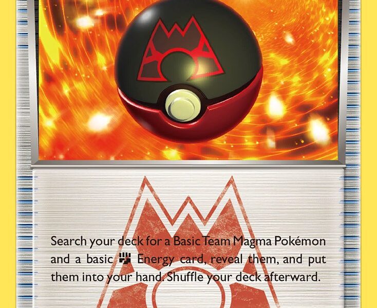 Team Magma’s Great Ball Pokemon Kaart