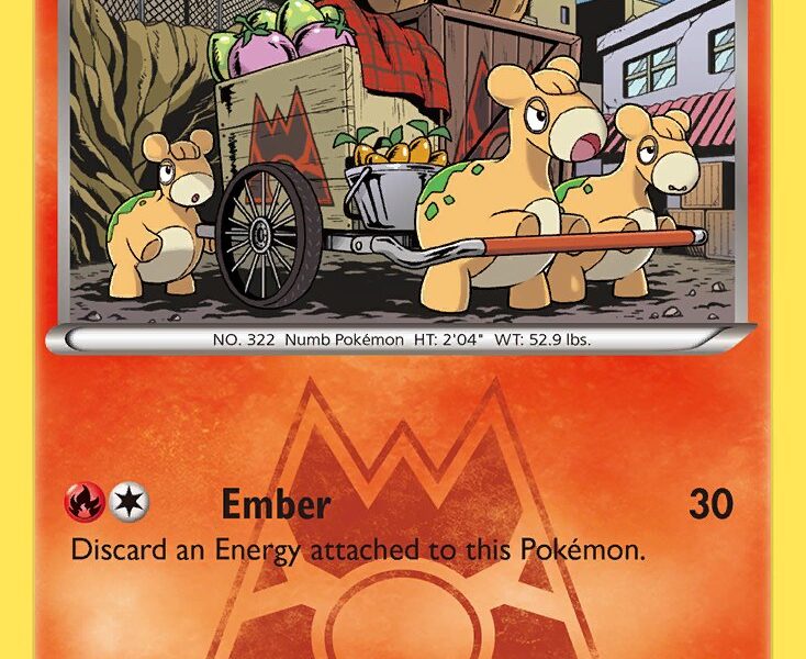 Team Magma’s Numel Pokemon Kaart