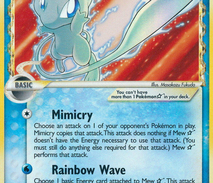 Mew Star Pokemon Kaart