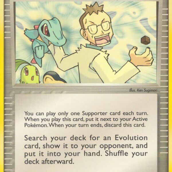 Professor Elm’s Training Method Pokemon Kaart