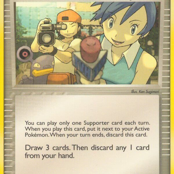 TV Reporter Pokemon Kaart
