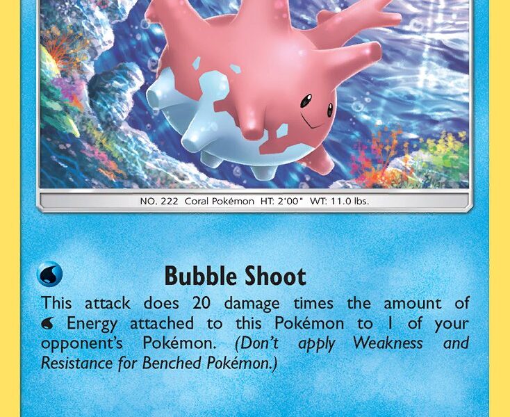Corsola Pokemon Kaart