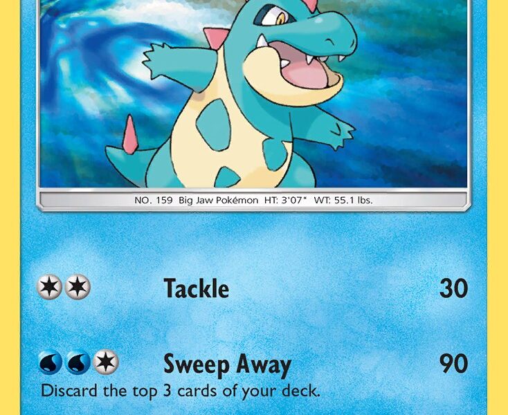 Croconaw Pokemon Kaart