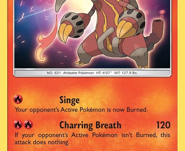 Heatmor Pokemon Kaart