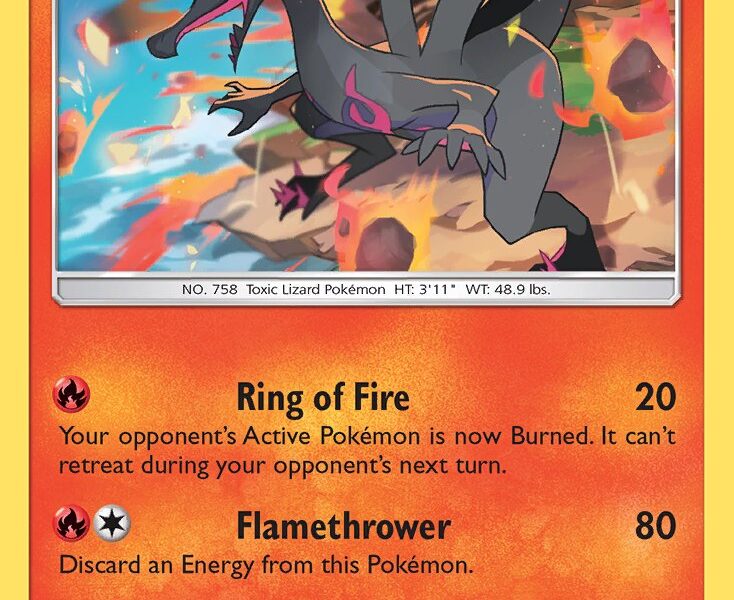 Salazzle Pokemon Kaart