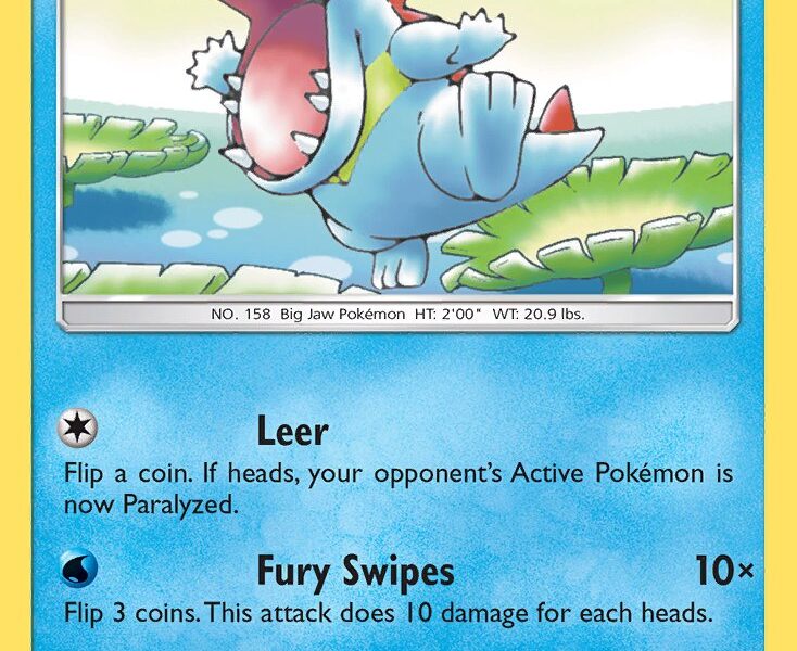 Totodile Pokemon Kaart