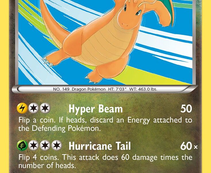 Dragonite Pokemon Kaart
