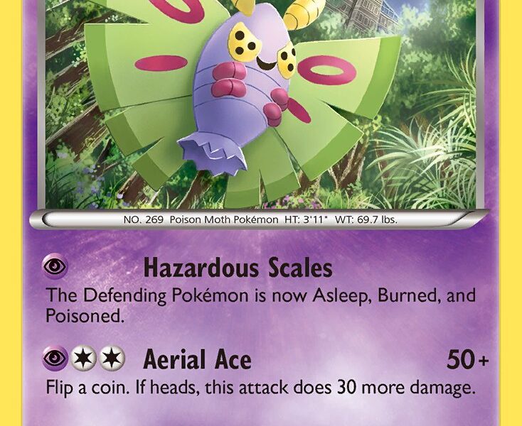 Dustox Pokemon Kaart