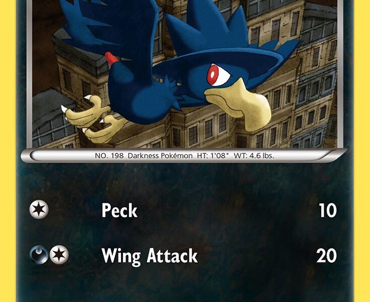 Murkrow Pokemon Kaart