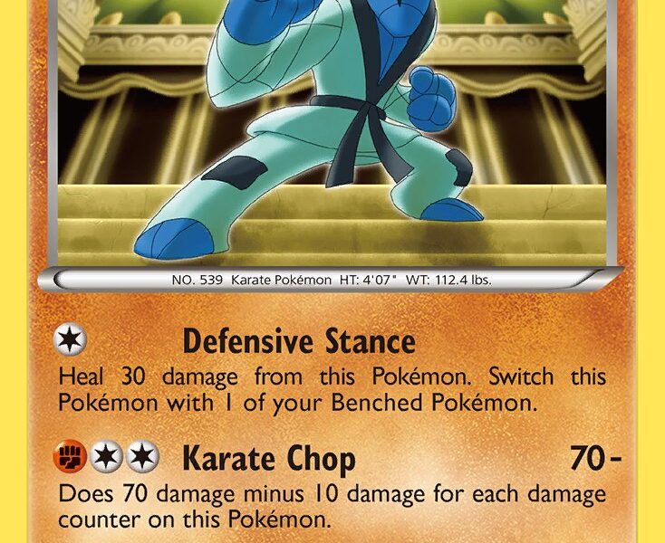 Sawk Pokemon Kaart