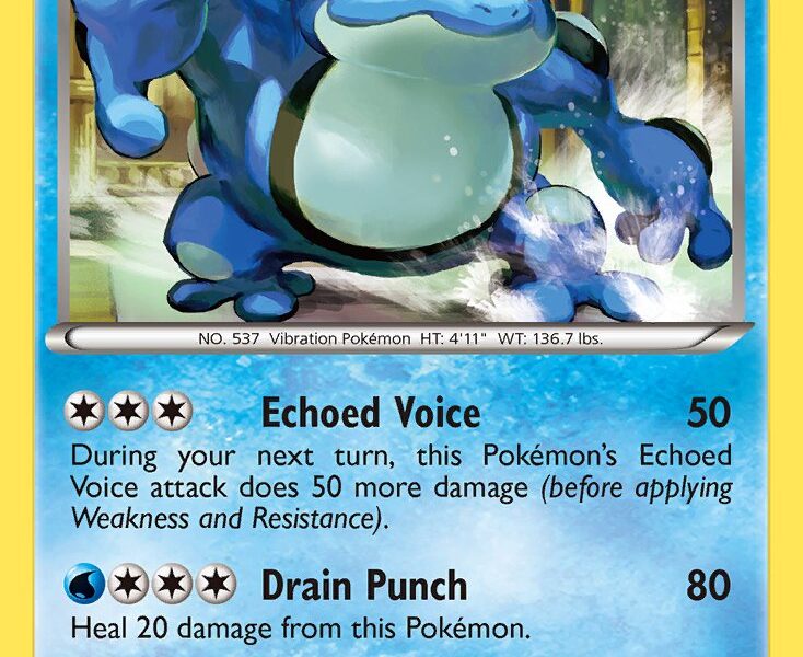 Seismitoad Pokemon Kaart
