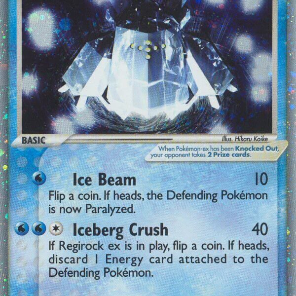 Regice ex Pokemon Kaart