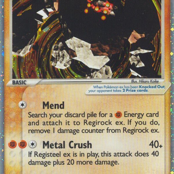 Regirock ex Pokemon Kaart