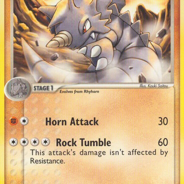 Rhydon Pokemon Kaart