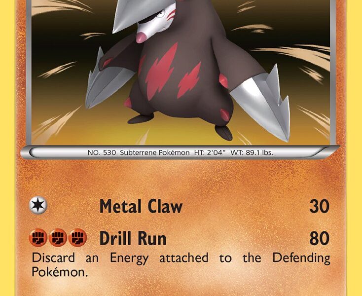 Excadrill Pokemon Kaart