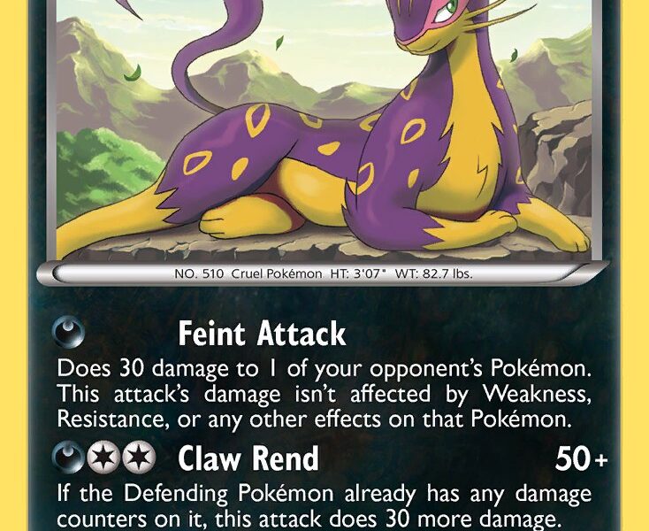 Liepard Pokemon Kaart