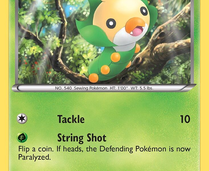 Sewaddle Pokemon Kaart