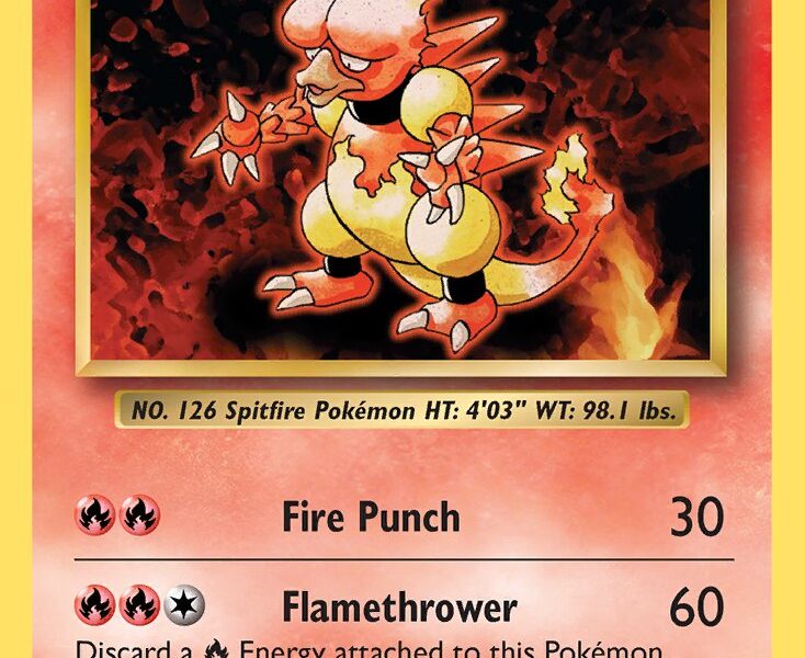 Magmar Pokemon Kaart