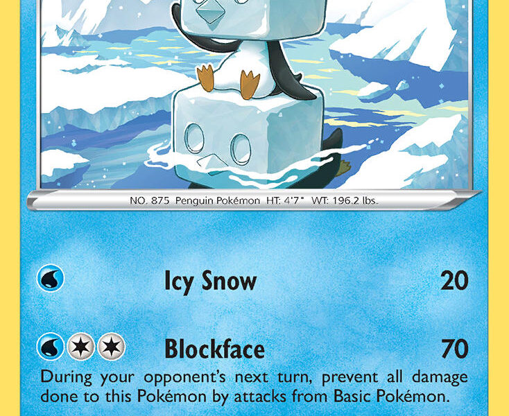 Eiscue Pokemon Kaart