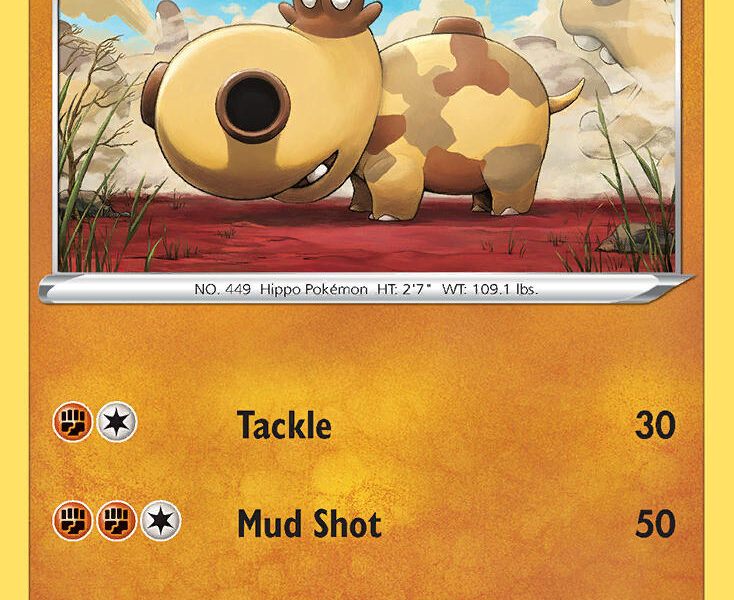 Hippopotas Pokemon Kaart