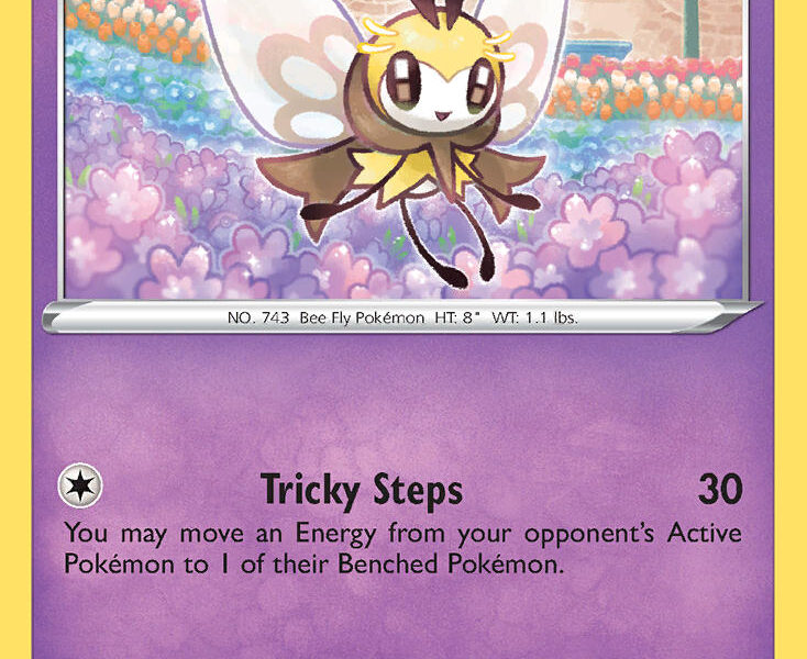 Ribombee Pokemon Kaart