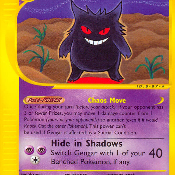Gengar Pokemon Kaart