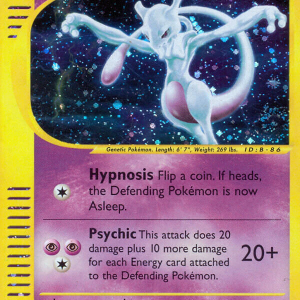 Mewtwo Pokemon Kaart