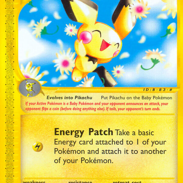 Pichu Pokemon Kaart