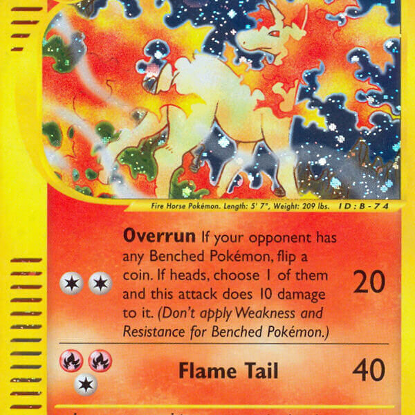 Rapidash Pokemon Kaart
