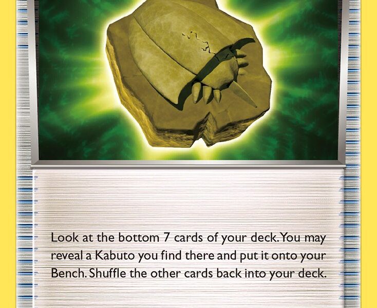 Dome Fossil Kabuto Pokemon Kaart