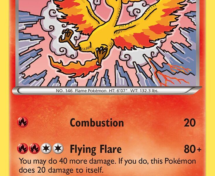 Moltres Pokemon Kaart