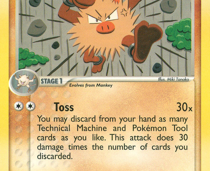 Primeape Pokemon Kaart