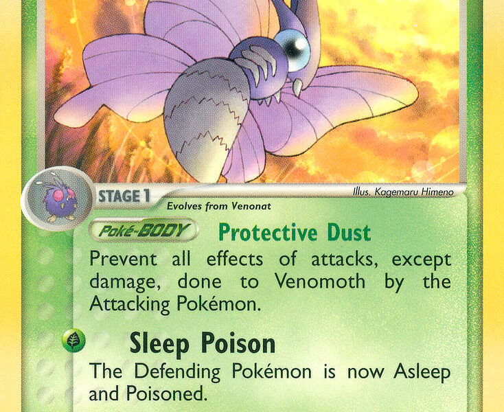 Venomoth Pokemon Kaart