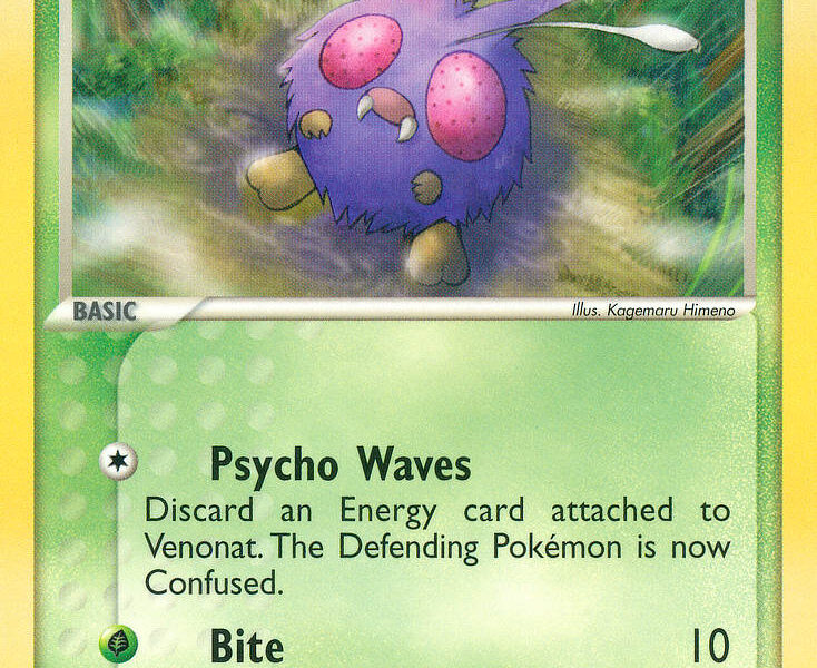 Venonat Pokemon Kaart